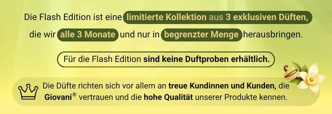 Giovani luxus wäscheparfüm VANILLA PISTACHIO